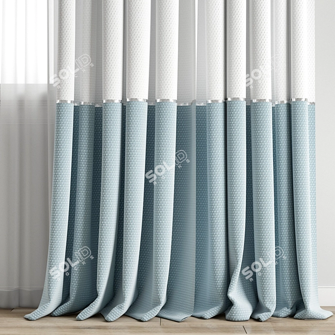 Polygonal Curtain Model 796 3D model image 2