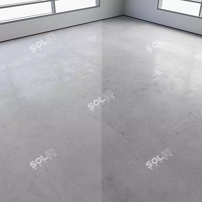 Multicolored Seamless Polished Concrete Floor 3D model image 2