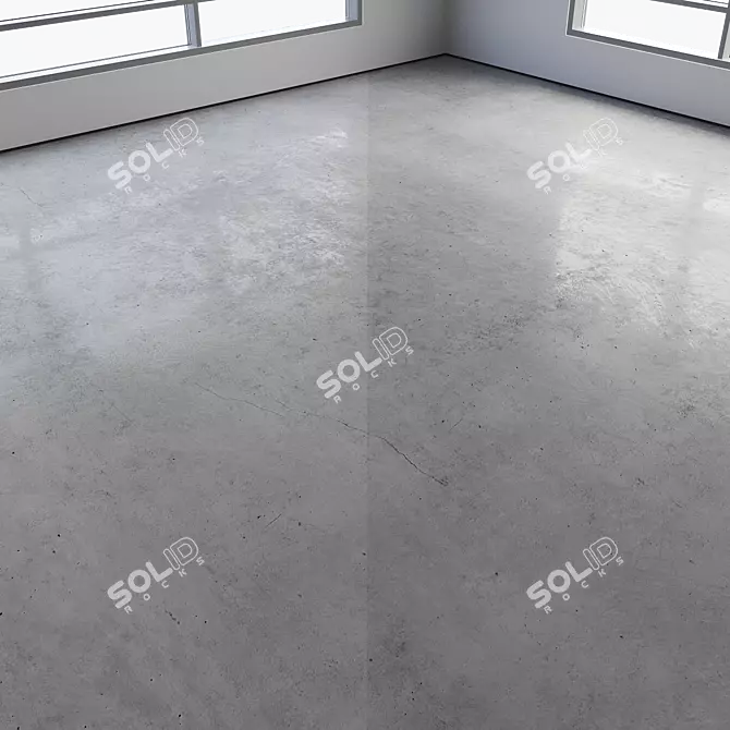 Multicolored Seamless Polished Concrete Floor 3D model image 3