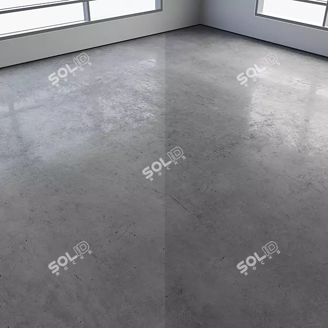 Multicolored Seamless Polished Concrete Floor 3D model image 4