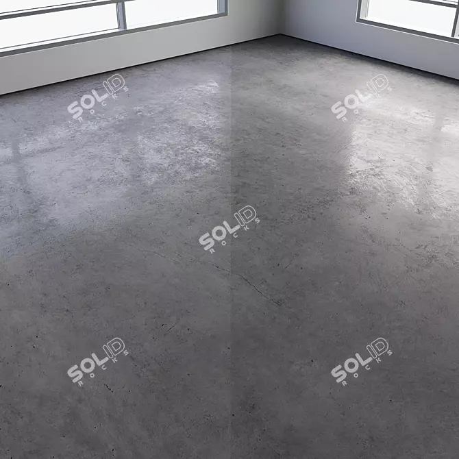 Multicolored Seamless Polished Concrete Floor 3D model image 5