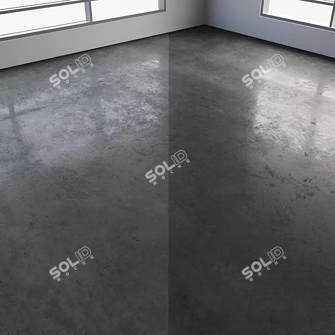 Multicolored Seamless Polished Concrete Floor 3D model image 6