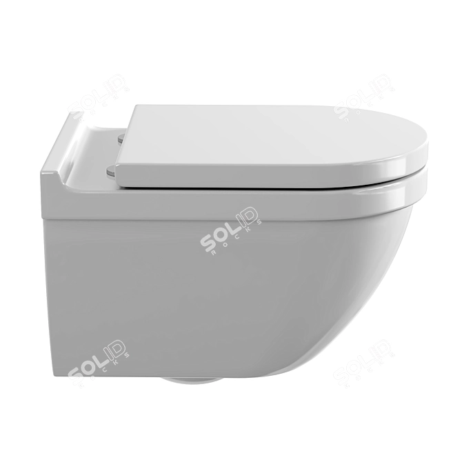 Duravit Starck 3 Toilet Set 3D model image 2