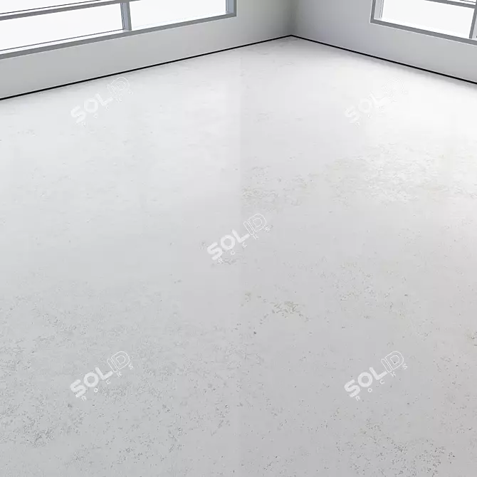 Polished Seamless Concrete Floor 3D model image 2