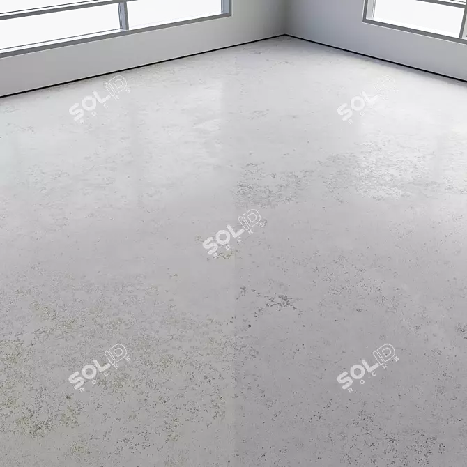 Polished Seamless Concrete Floor 3D model image 4