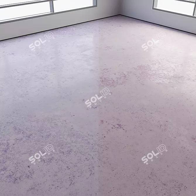 Polished Seamless Concrete Floor 3D model image 5