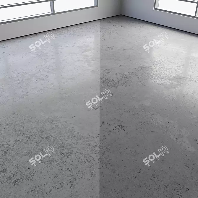 Polished Seamless Concrete Floor 3D model image 6