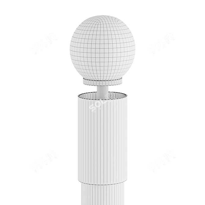 Elegant Luna Table Lamp 3D model image 2