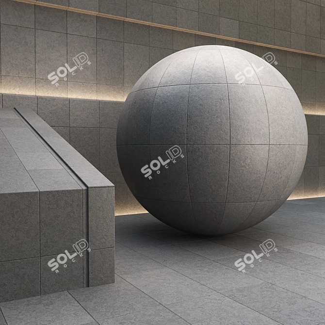 Seamless Concrete Material Pack 10 3D model image 1