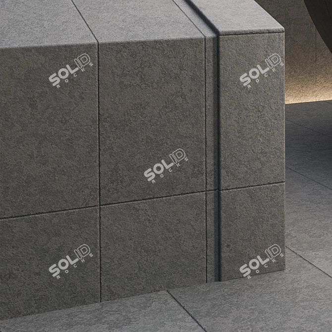 Seamless Concrete Material Pack 10 3D model image 2