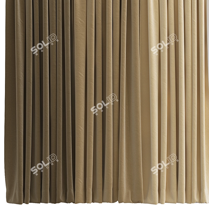 Designer Curtain Redesign Set 3D model image 2