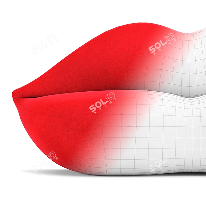 Contemporary Gufram Bocca Sofa 3D model image 4