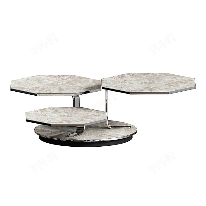 Modern Elegance: Batis 07 Coffee Table 3D model image 4