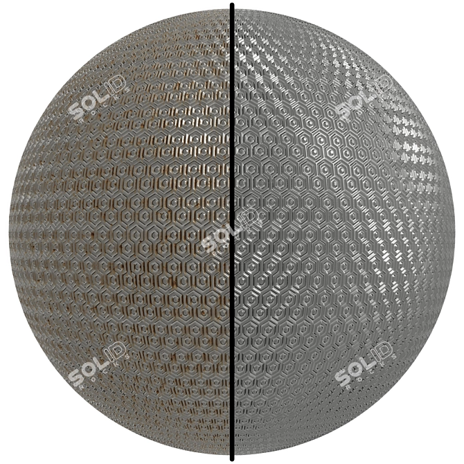 Metal Patterned Steel Covering Set 3D model image 1