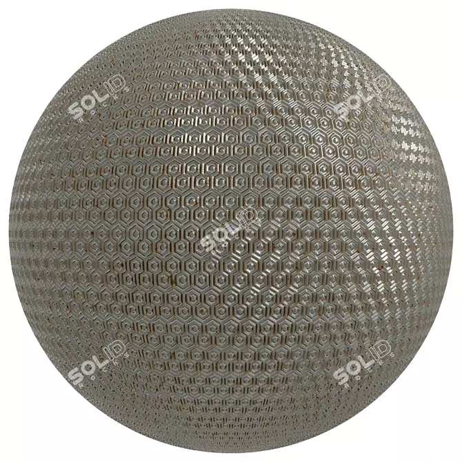Metal Patterned Steel Covering Set 3D model image 4