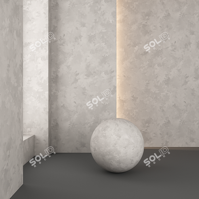 PBR Textured 3D Wall Panel 3D model image 2