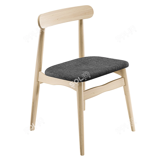 Elegant Office & Home Chair 3D model image 1