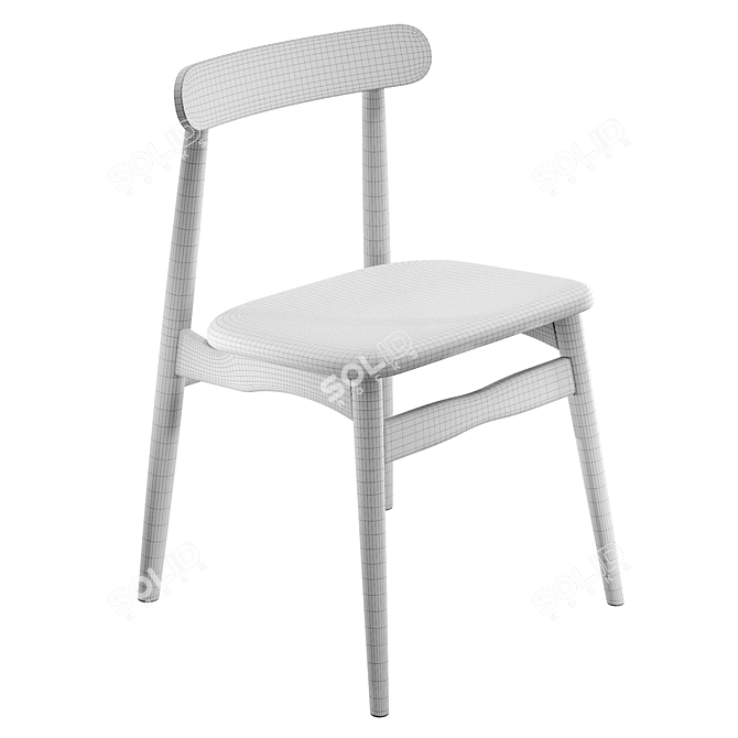 Elegant Office & Home Chair 3D model image 2