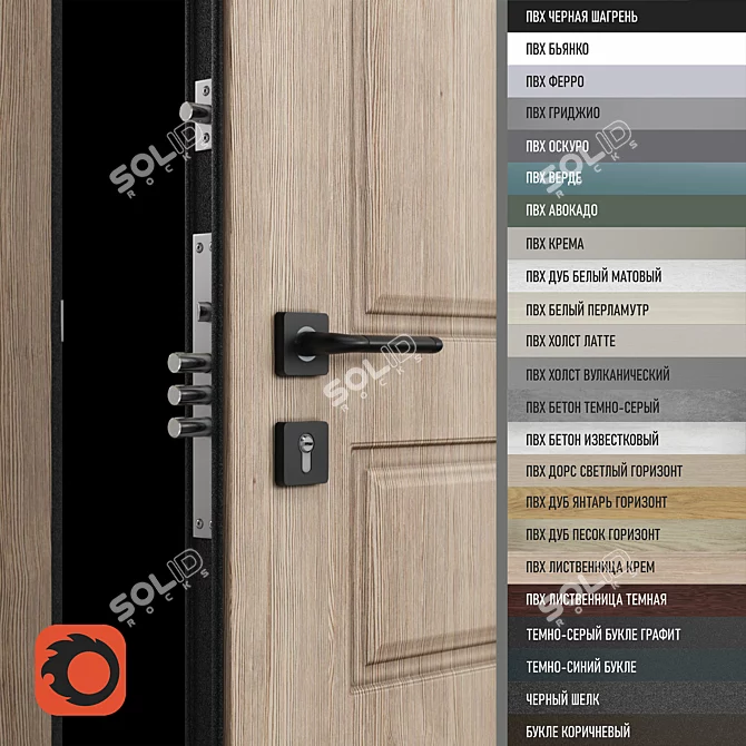 Delta PRO: Timeless Door Excellence 3D model image 2