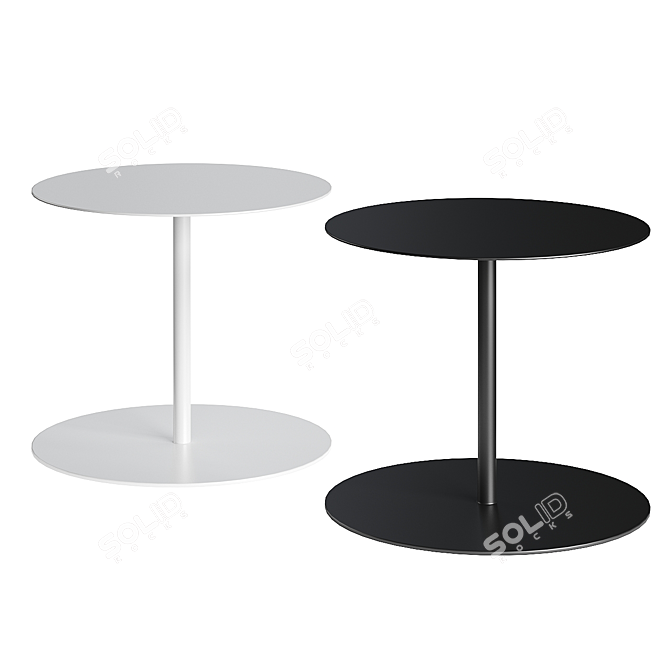 Aluminum Outdoor Side Table Tray 3D model image 2