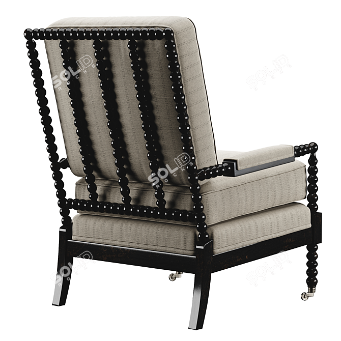 Luxury Upholstered Chair - 3D Ready 3D model image 2