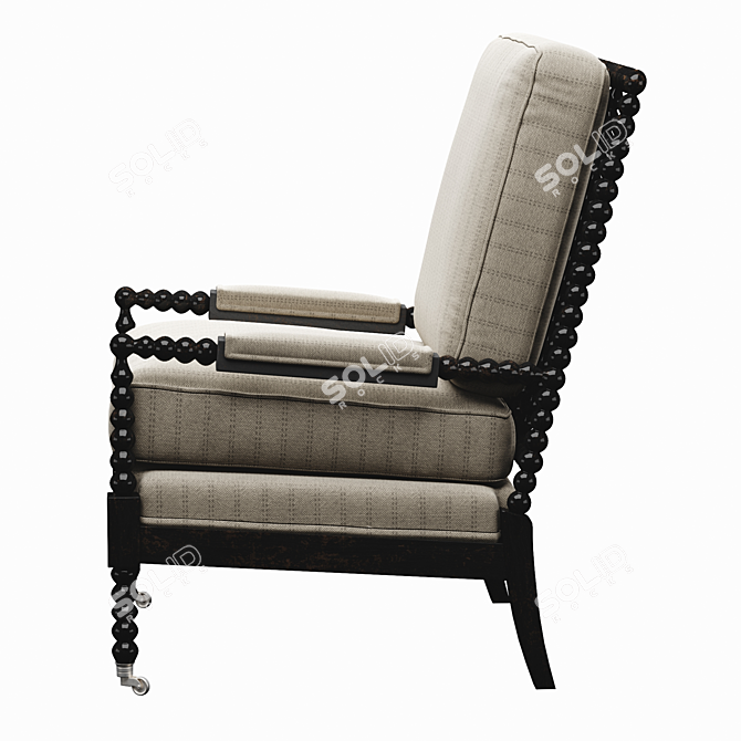 Luxury Upholstered Chair - 3D Ready 3D model image 4