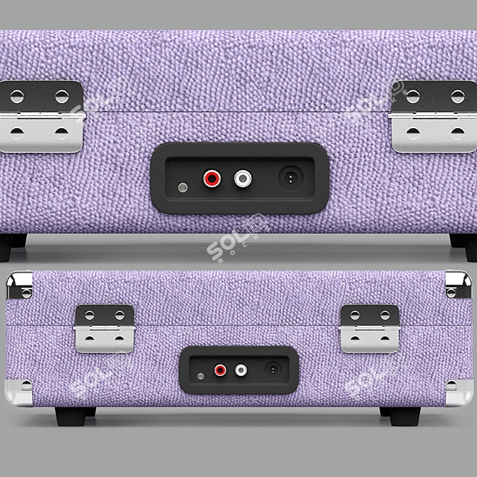  Vibrant Purple Record Player Stand 3D model image 4