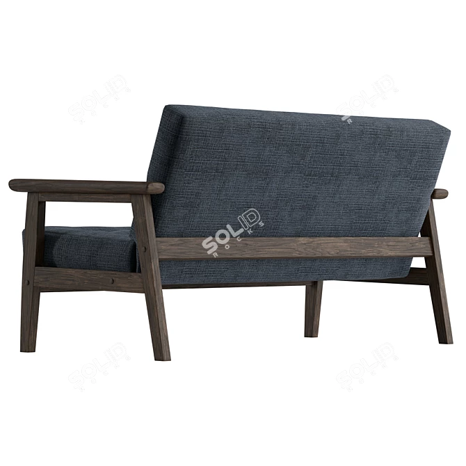 Karimoku K Chair Small Sofa 3D model image 4