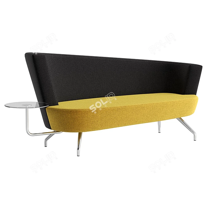 UV Unwrapped Fabric 3D Sofa 3D model image 1