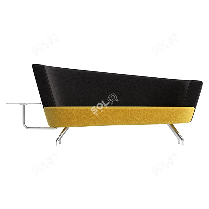 UV Unwrapped Fabric 3D Sofa 3D model image 2