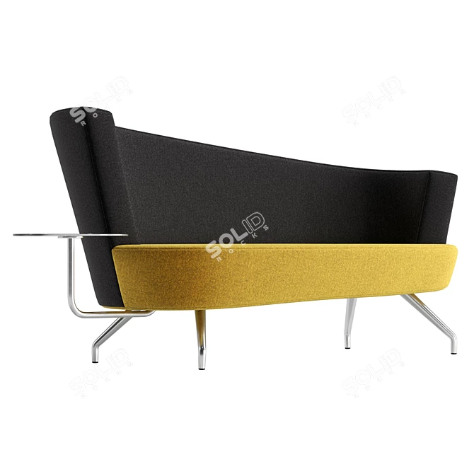 UV Unwrapped Fabric 3D Sofa 3D model image 4