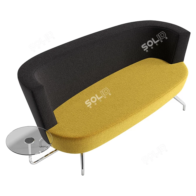 UV Unwrapped Fabric 3D Sofa 3D model image 5