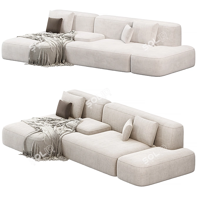 Lema Cloud Sofa Set Modular 3D model image 2