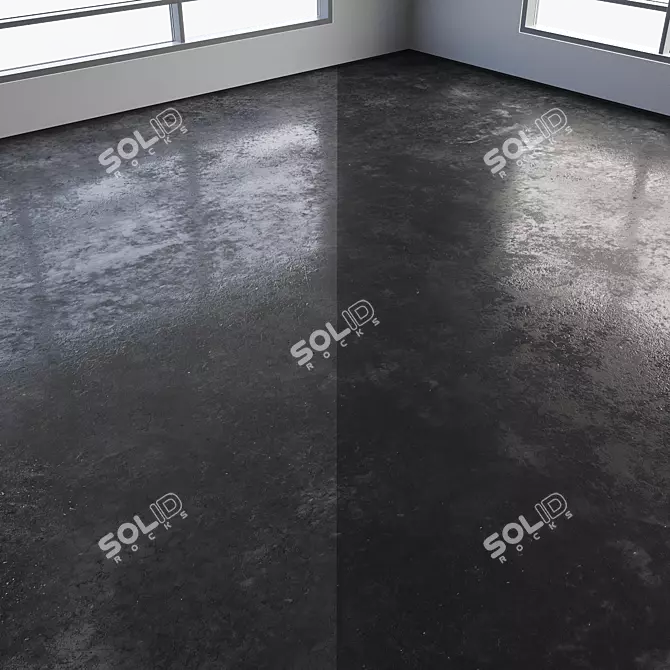 Polished Seamless Concrete Flooring 3D model image 6