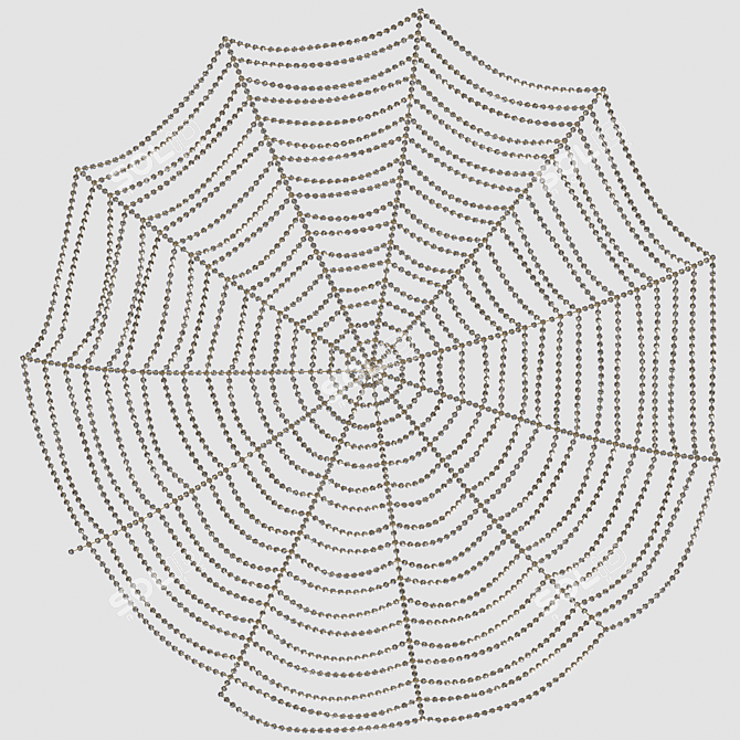 Spider Web Wall Decoration 3D model image 1