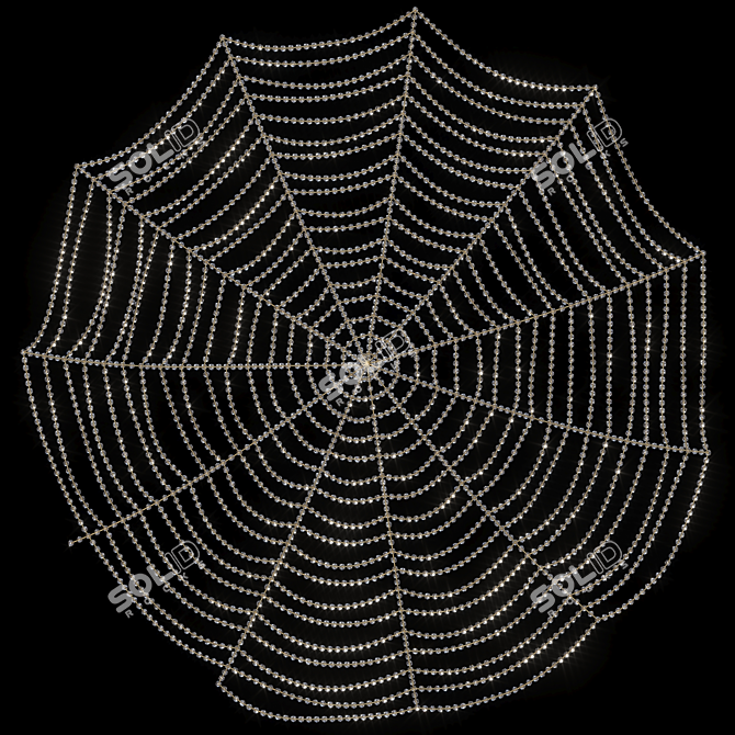 Spider Web Wall Decoration 3D model image 4