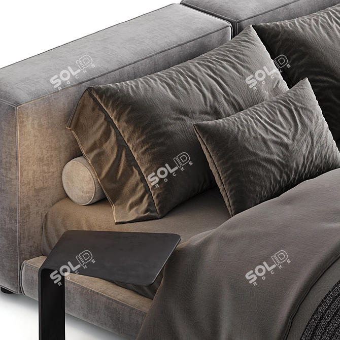 NeoWall Bed by Living Divani 3D model image 5