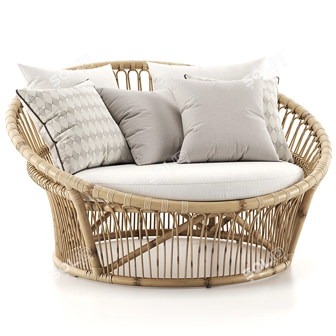 Cozy Nest Chair Retreat 3D model image 3