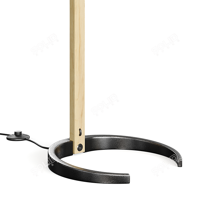 Modern Timberline Floor Lamp: 3D Model 3D model image 3