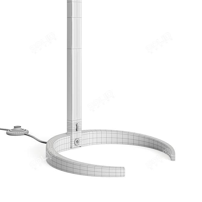 Modern Timberline Floor Lamp: 3D Model 3D model image 4