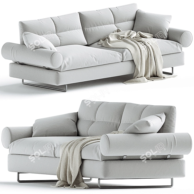 Elegant Limes Sofa by Bicego 3D model image 1