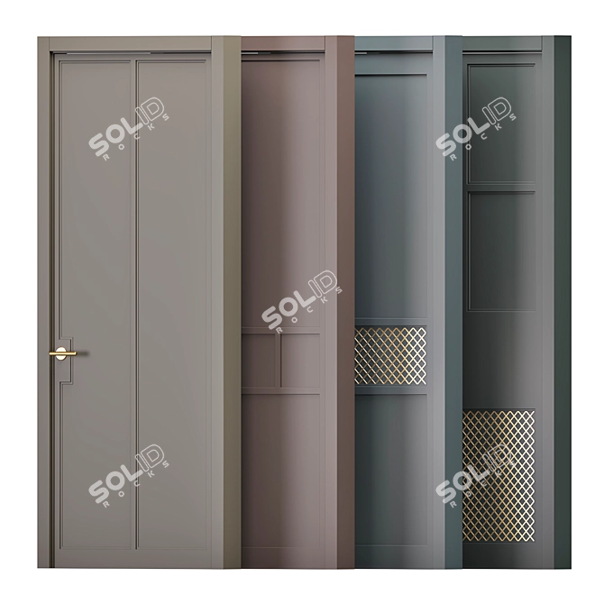 Title: Custom Art Doors "Svoe 3D model image 1