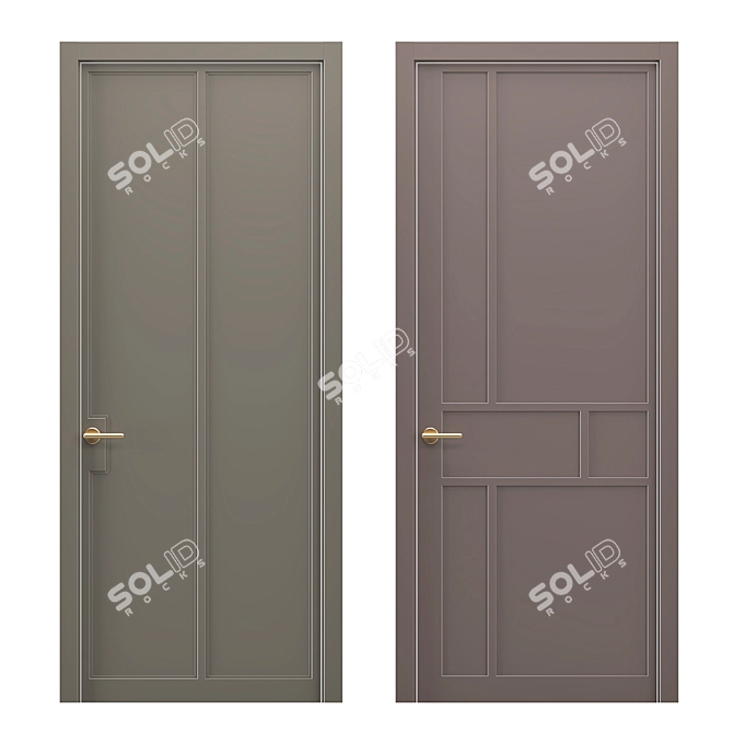 Title: Custom Art Doors "Svoe 3D model image 2