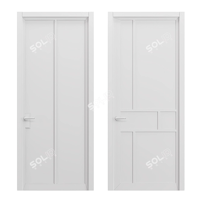 Title: Custom Art Doors "Svoe 3D model image 5