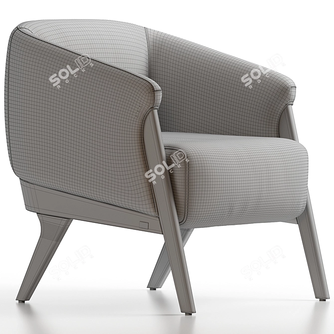 Modern Abra Armchair 2016 sleek 3D model image 7