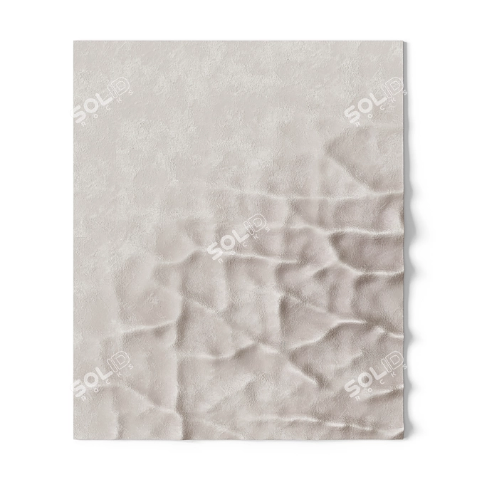 Monochrome Geometric Wall Art 3D model image 3