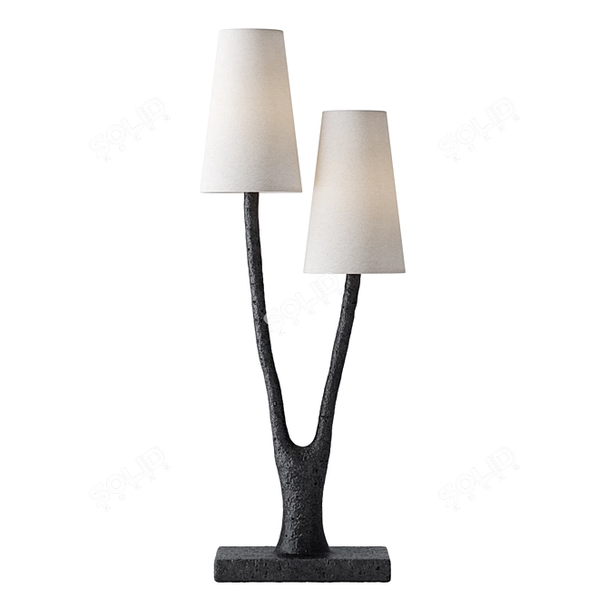 Sleek Lofers Table Lamp Design 3D model image 1