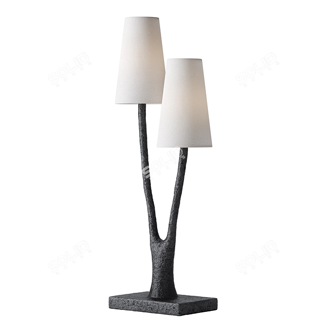 Sleek Lofers Table Lamp Design 3D model image 2