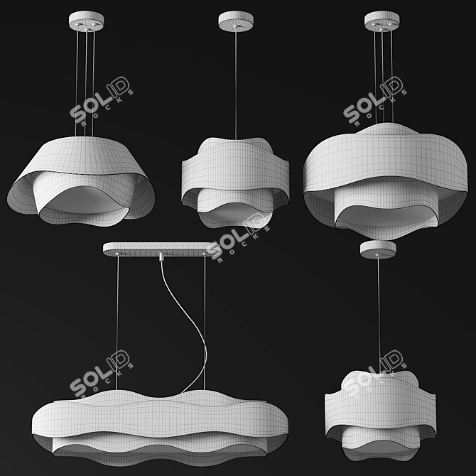 Bella Pendant Light 3Ds Max 3D model image 2