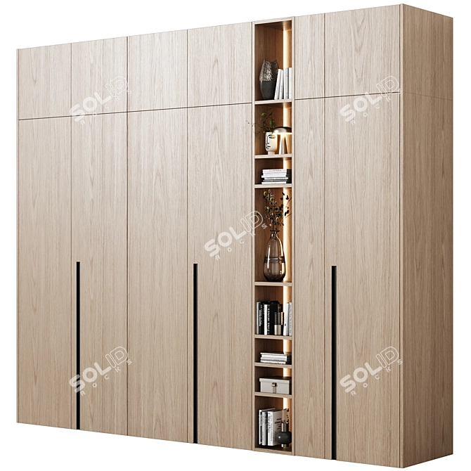 Modern Style Modular Wardrobes 3D model image 1